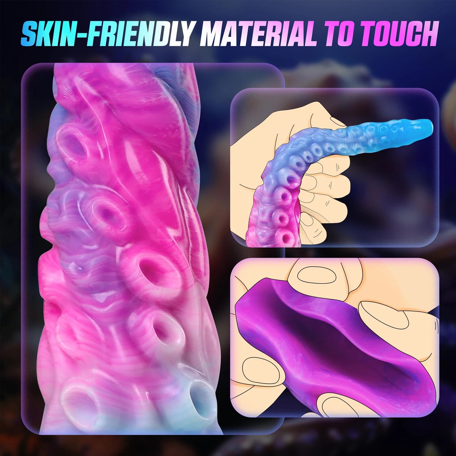 Long Silicone Monster - Vibrasie Stasie 1300.00  ZAR