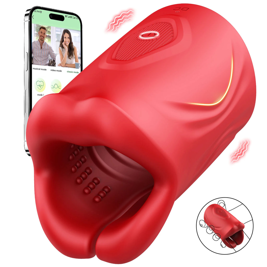 Male Masturbator with 9 Vibration Modes - Vibrasie Stasie