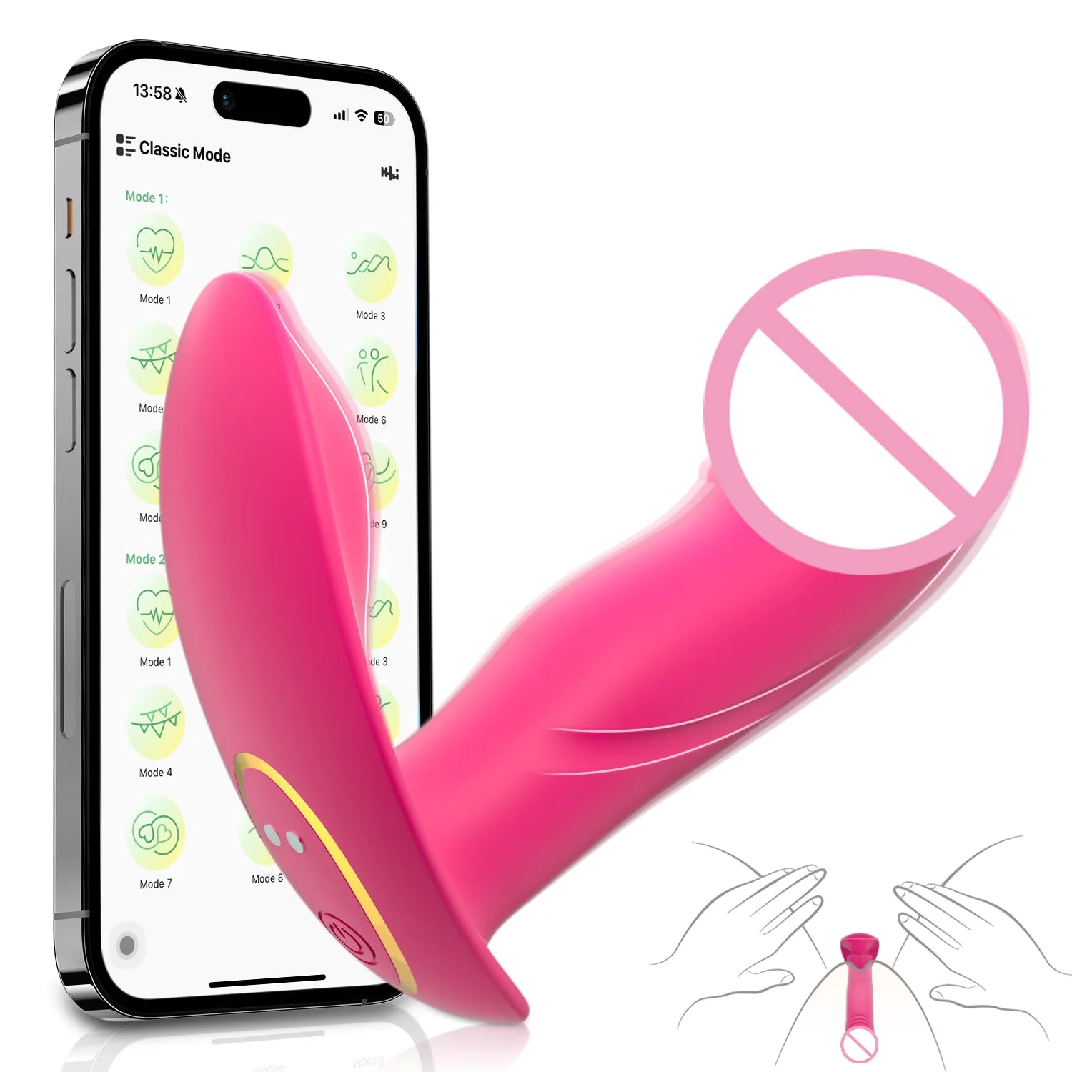 Bluetooth Control Vibrator - Vibrasie Stasie 850.00  ZAR